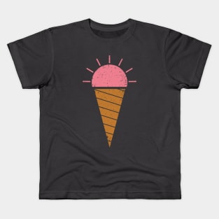 Pink Ice Cream Kids T-Shirt